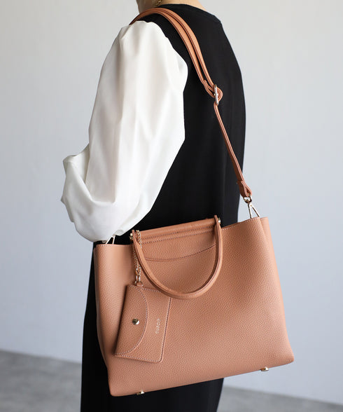 【雑誌掲載】2WAYトートバッグ カードケースセット 17-1033